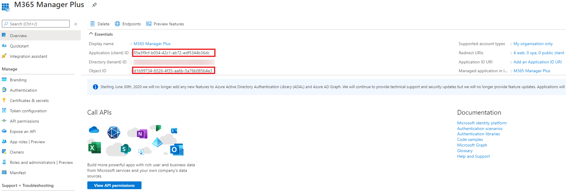 Configuration de l'API REST