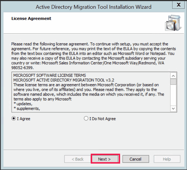 Installation et configuration d'ADMT