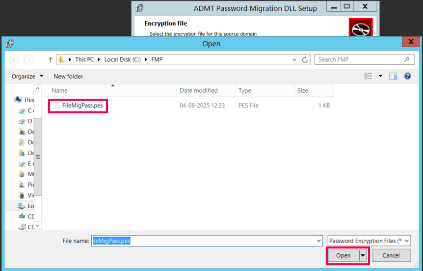 Installation et configuration d'ADMT