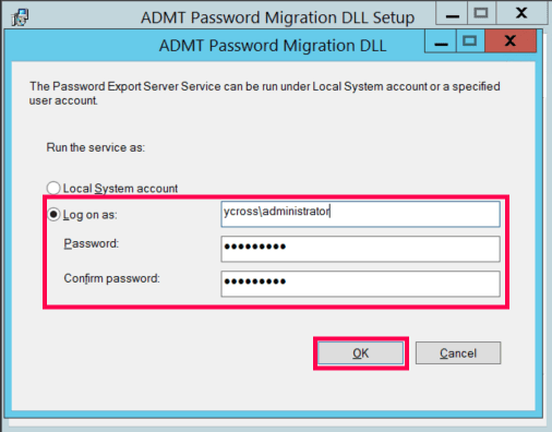 Installation et configuration d'ADMT