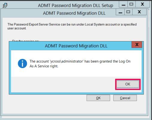 Installation et configuration d'ADMT