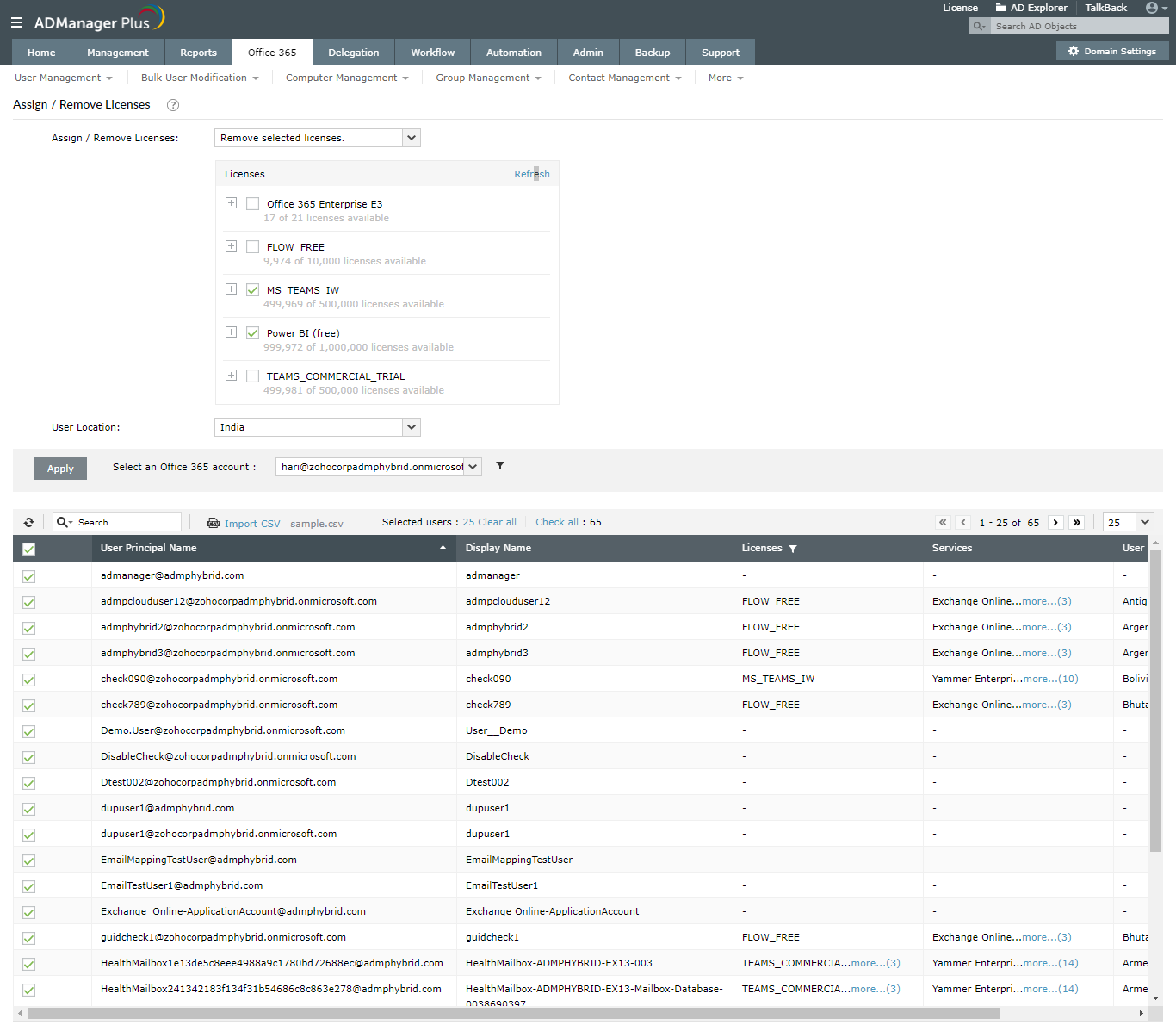 Supprimez La Licence Office 365 Des Comptes D utilisateurs L aide De 