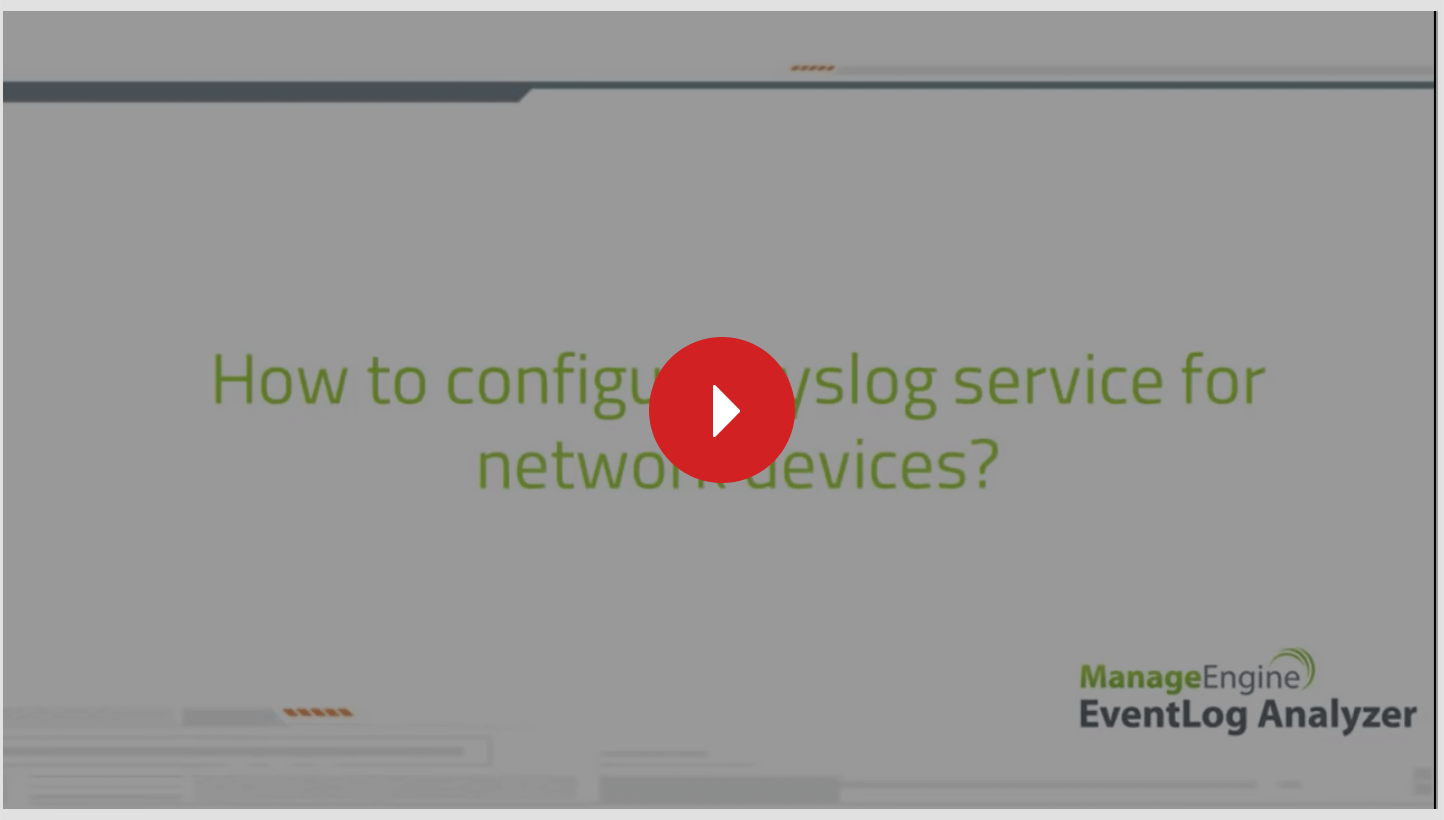 Syslog Server Video