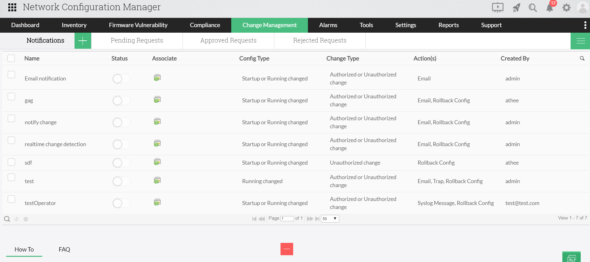 Manage Netgear configuration changes - ManageEngine Network Configuration Manager