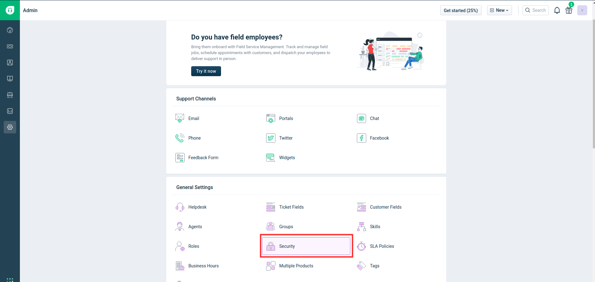 Configuration des informations générales SSO pour Freshdesk dans ADSelfService Plus