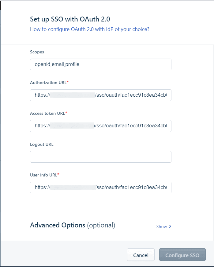 Configuration des informations OAuth SSO pour Freshdesk dans ADSelfService Plus