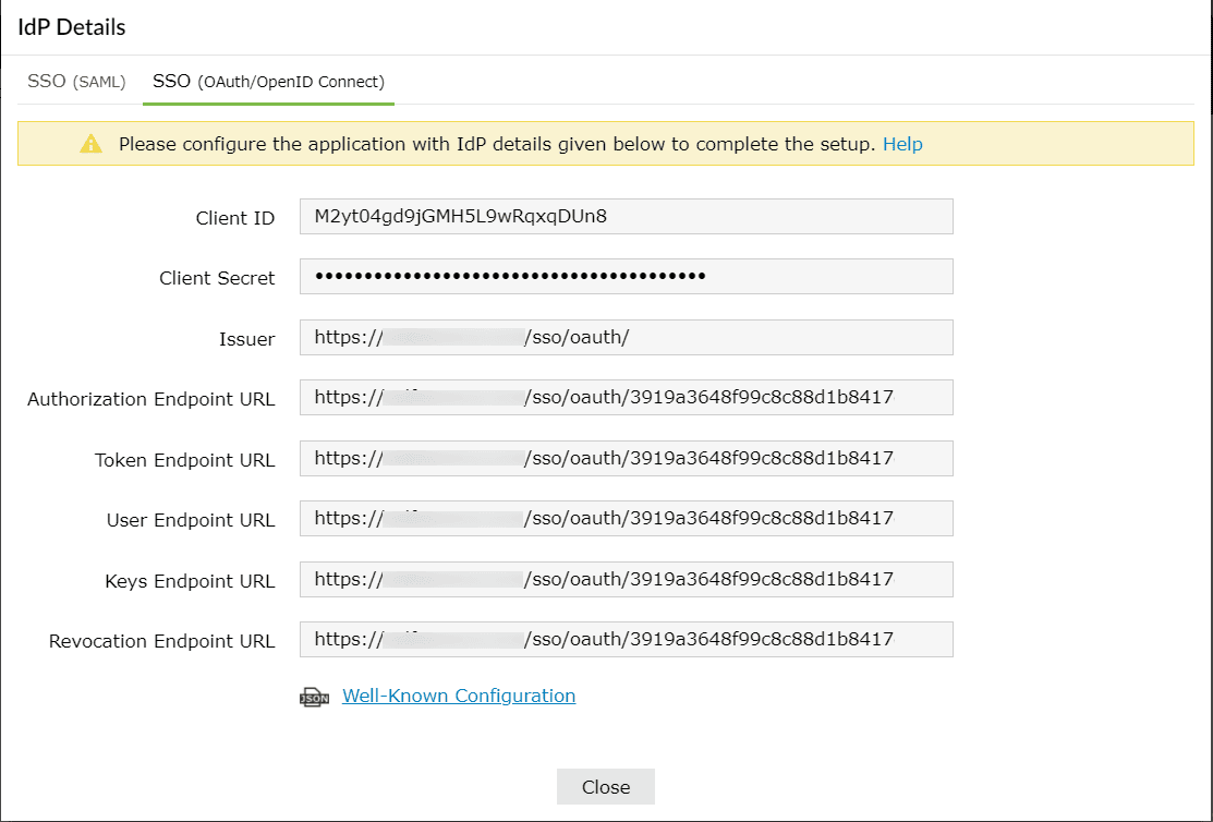 Configurer Oauth ou OpenID Connect SSO pour une application personnalisée