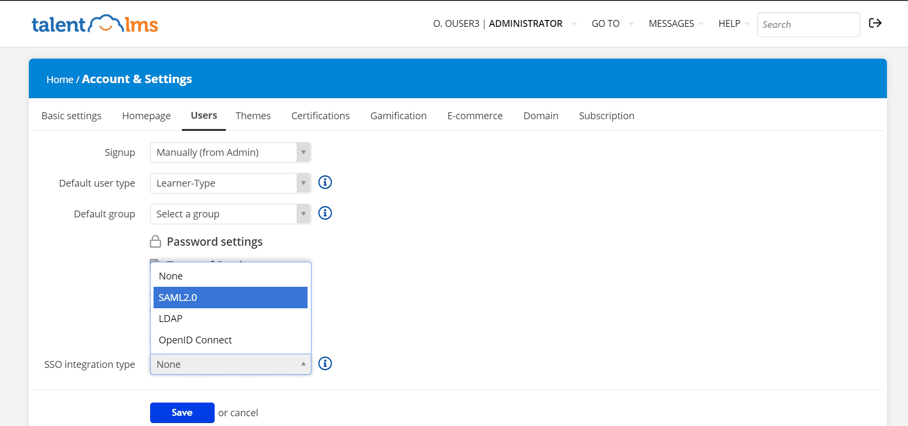Configuration de SAML SSO pour TalentLMS