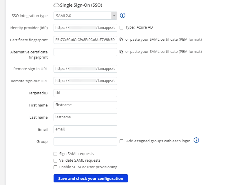 Configuration de SAML SSO pour TalentLMS