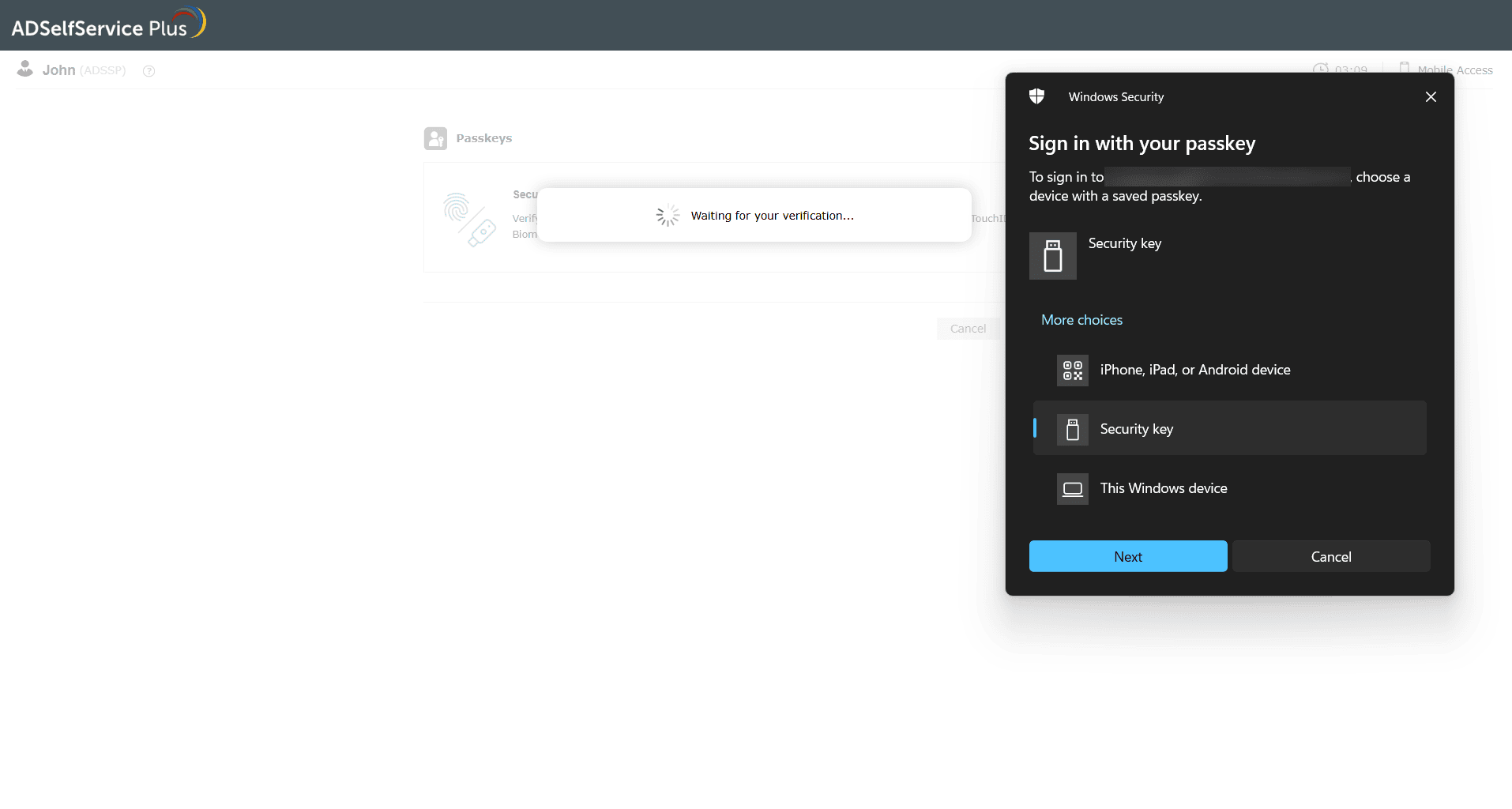 Zoho OneAuth TOTP