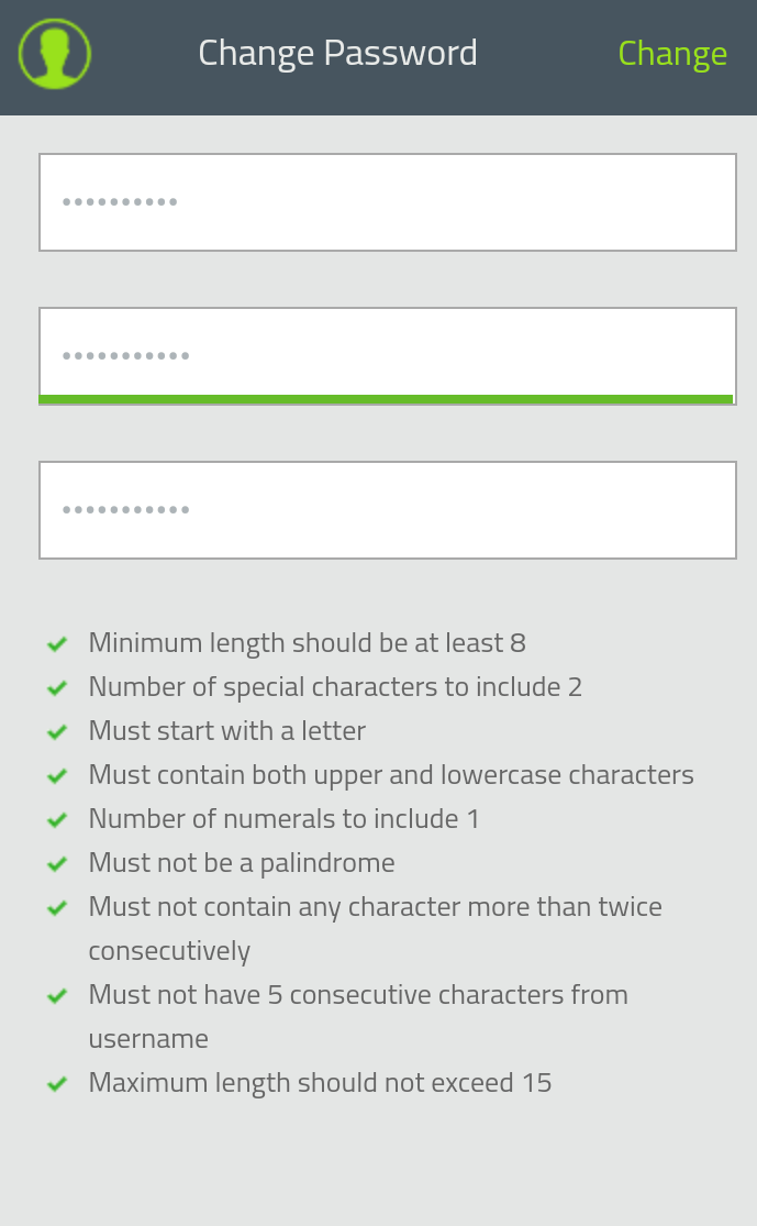 Mobile password policy enforcer overview