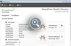 SharePoint Performance Monitor - ManageEngine Free Tools