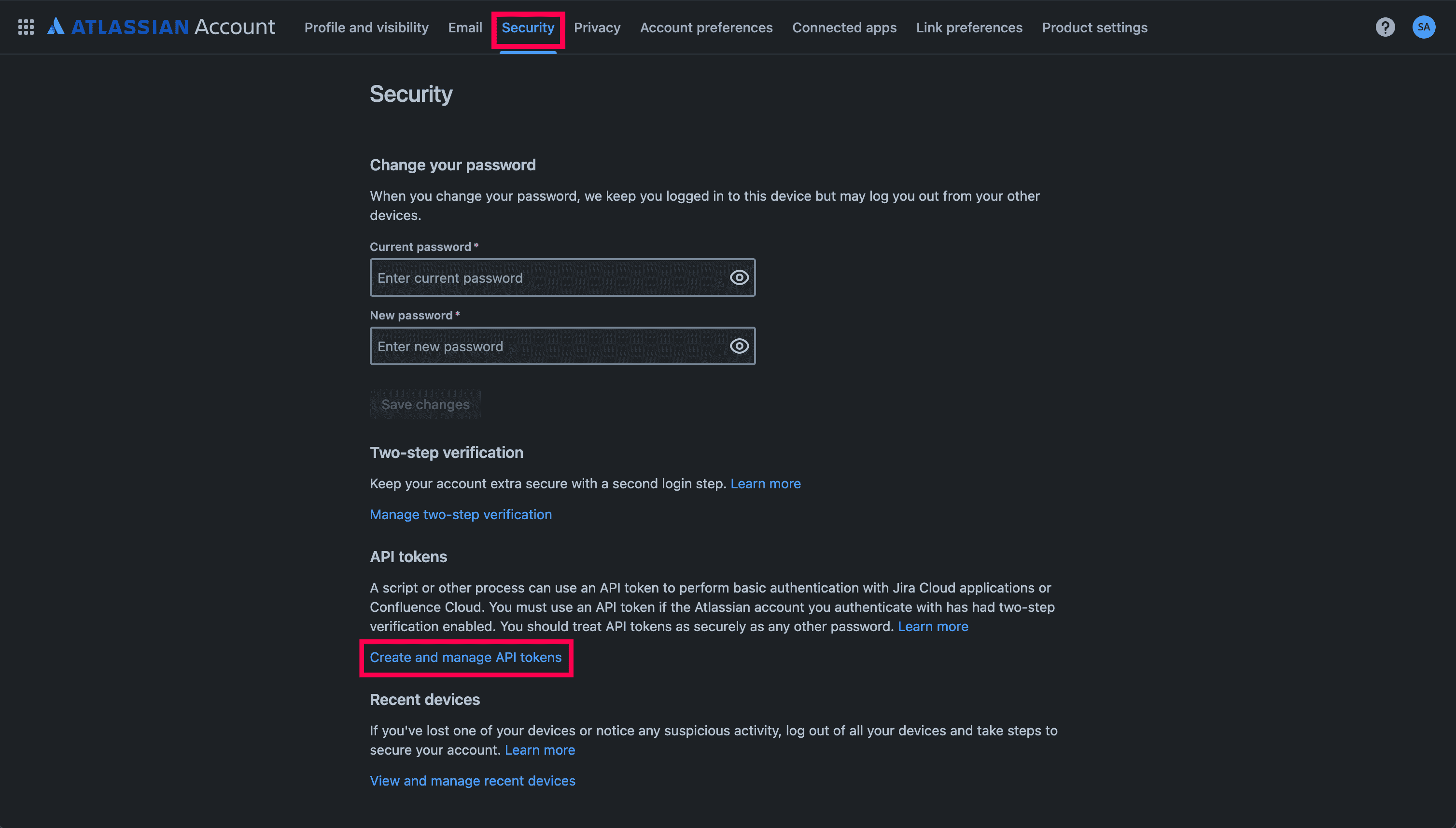 Atlassian Jira portal view.