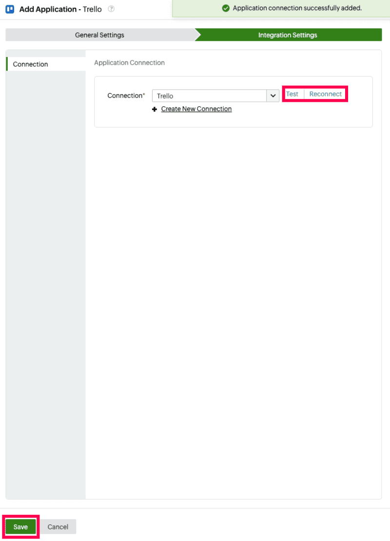 Connection test for Trello.