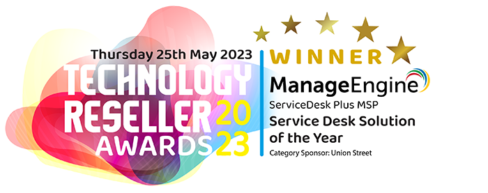 ManageEngine ServiceDesk Plus MSP wins Service Desk Solution of the Year award at the Technology Reseller Awards 2023