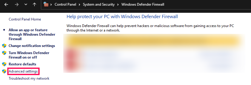 Advanced Firewall