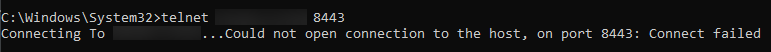 Telnet Failure
