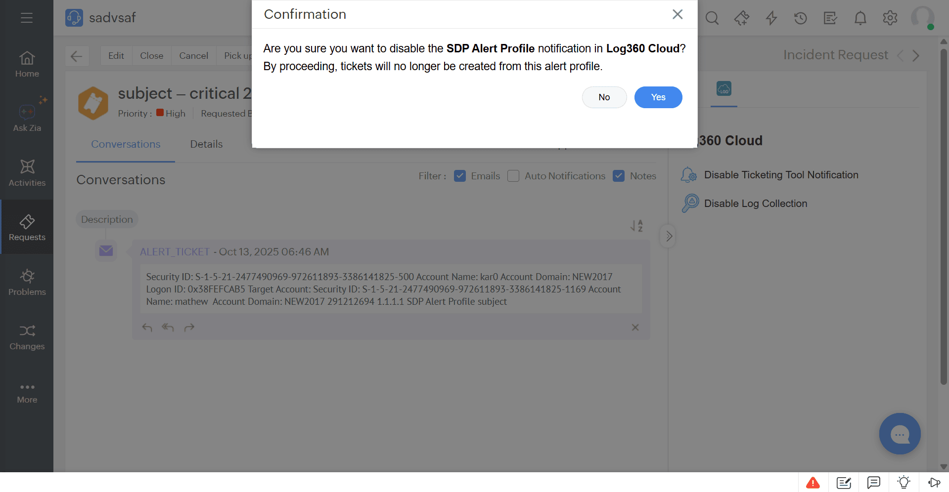 ManageEngine ServiceDesk Plus On-Demand Integration