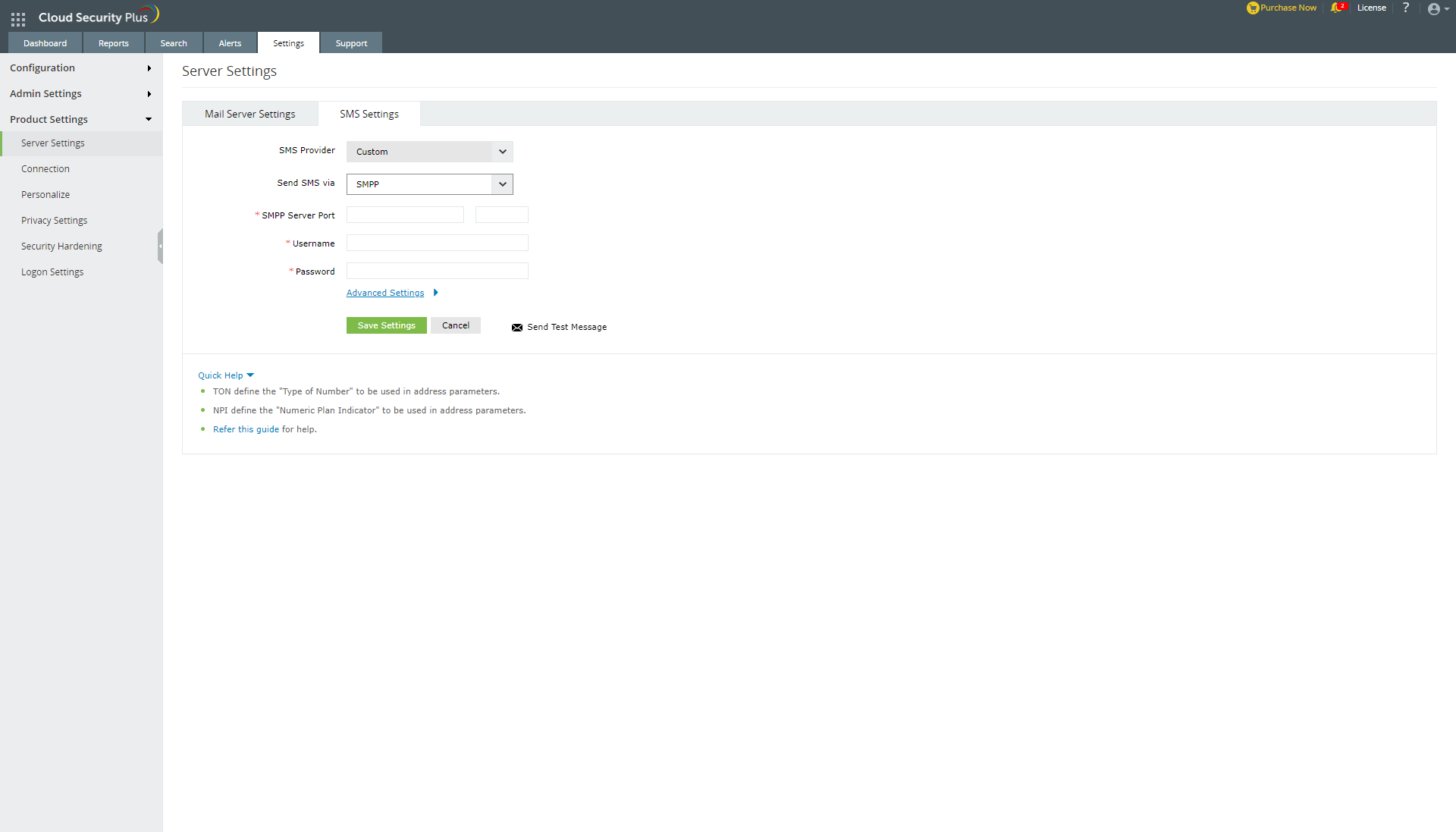 Configuring Custom SMS Provider