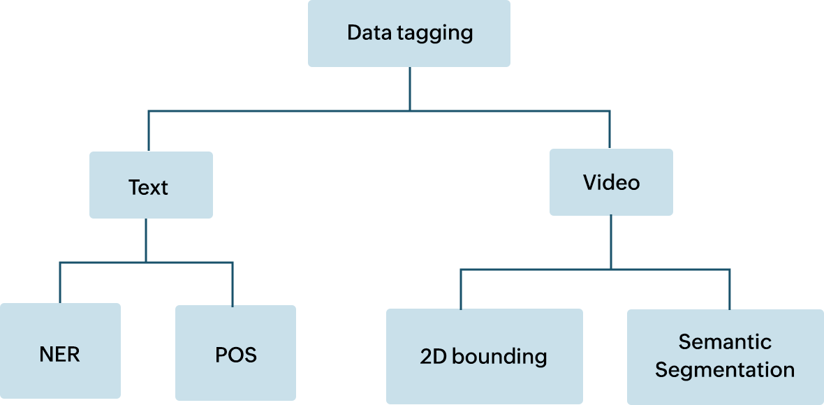Different types of data tagging