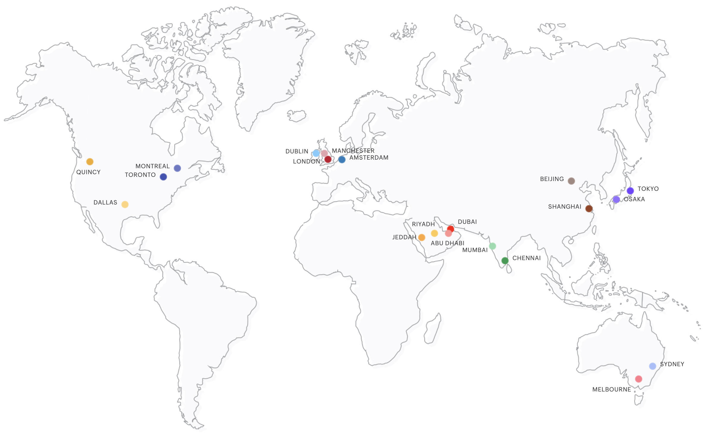 Datacenters locations