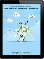 Save on cloud infrastructure spending using analytics