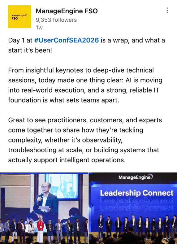 ManageEngine ITOM - LinkedIn
