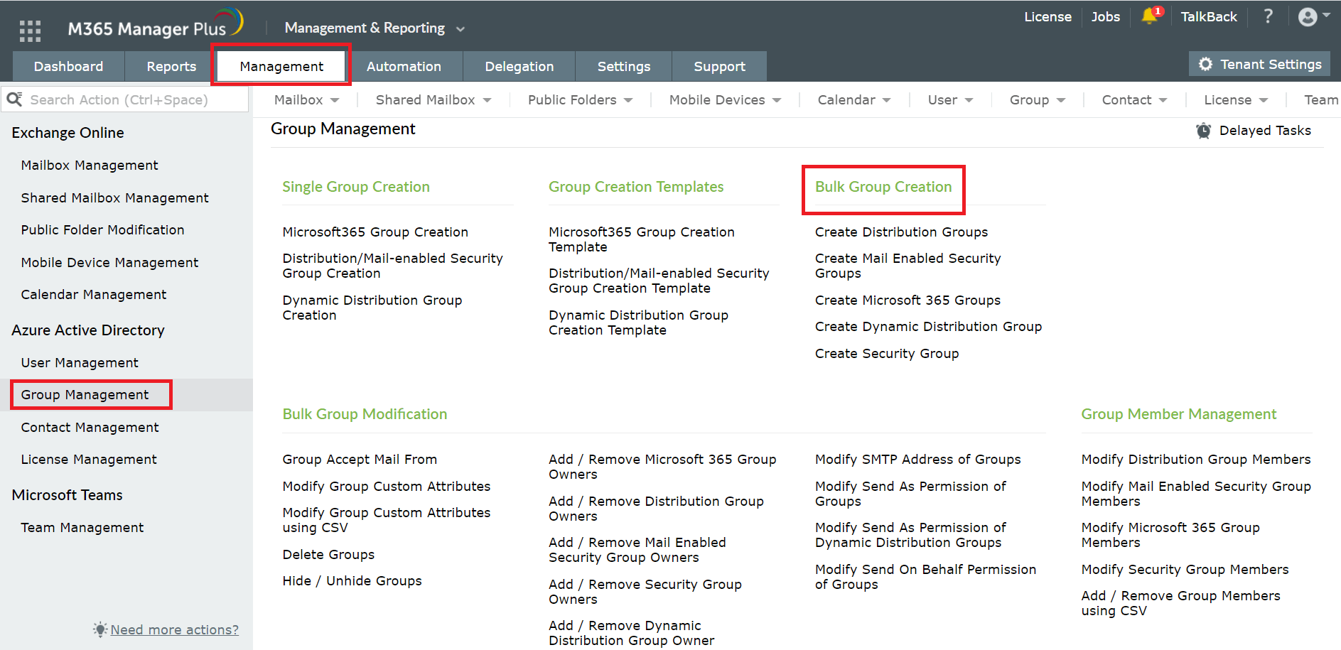 How to manage groups in Azure AD