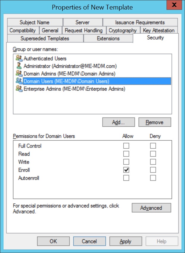 Configure SCEP for Windows Step 10