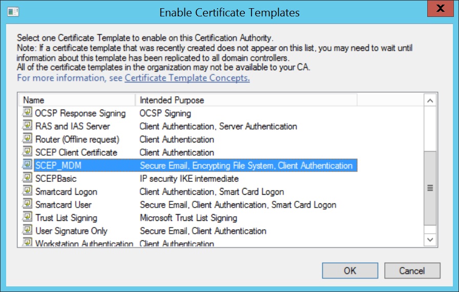 Configure SCEP for iOS Step 15