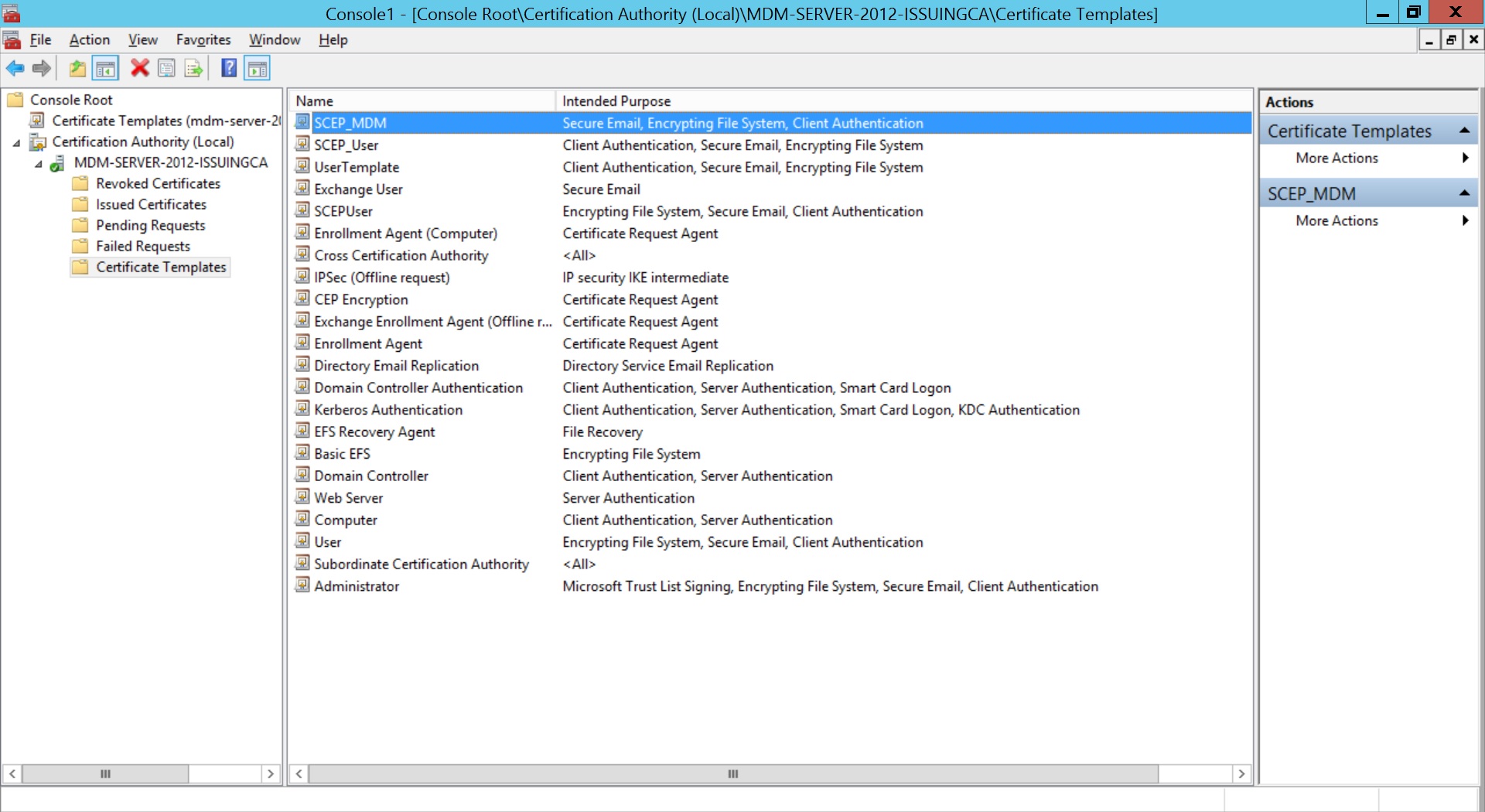 Configure SCEP for Windows Step 16