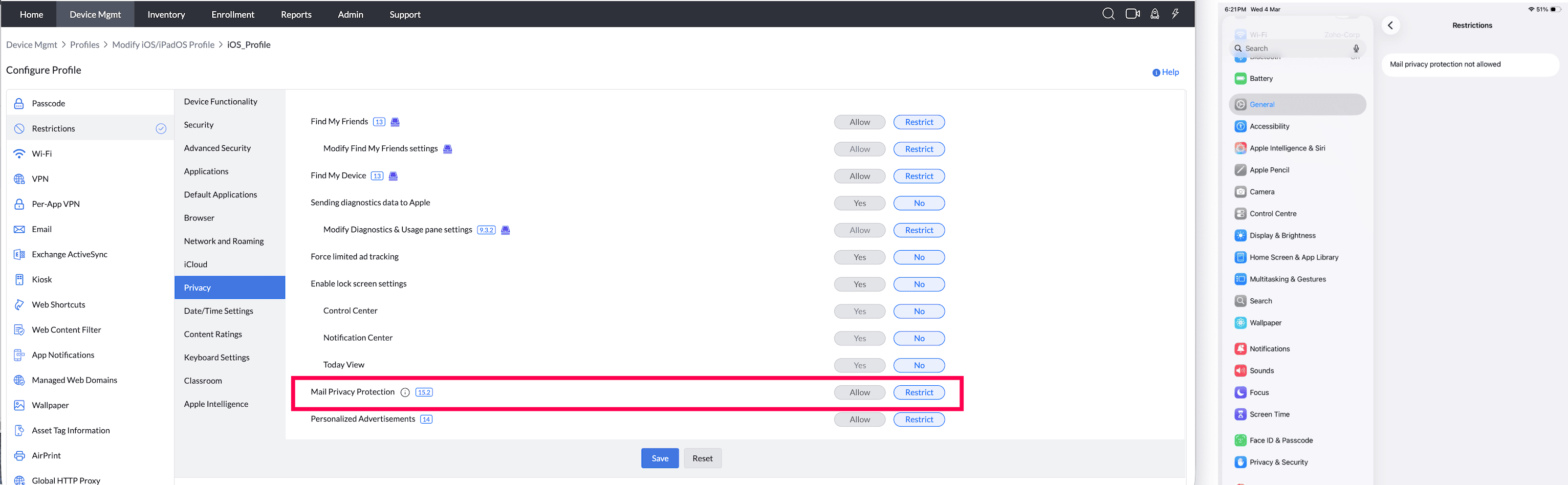 Mail Privacy Protection