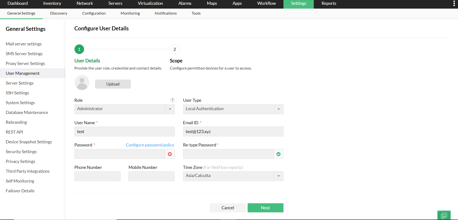 Custom User Roles - ManageEngine OpManager