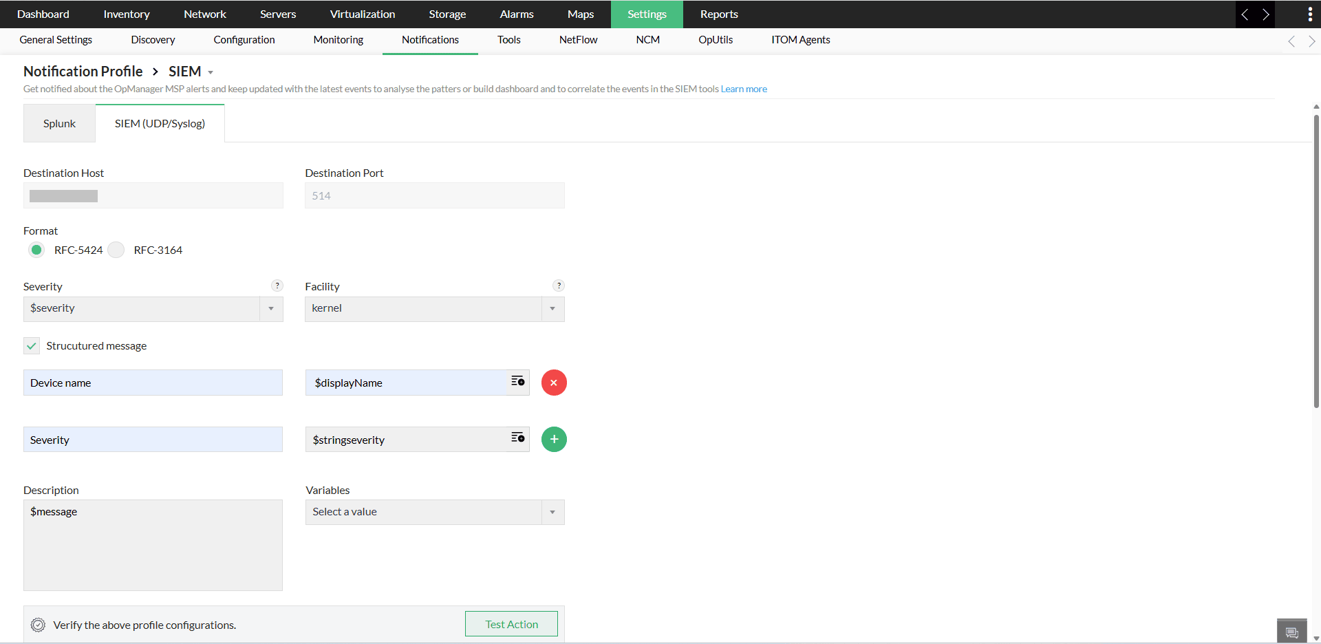 OpManager -FortiSIEM