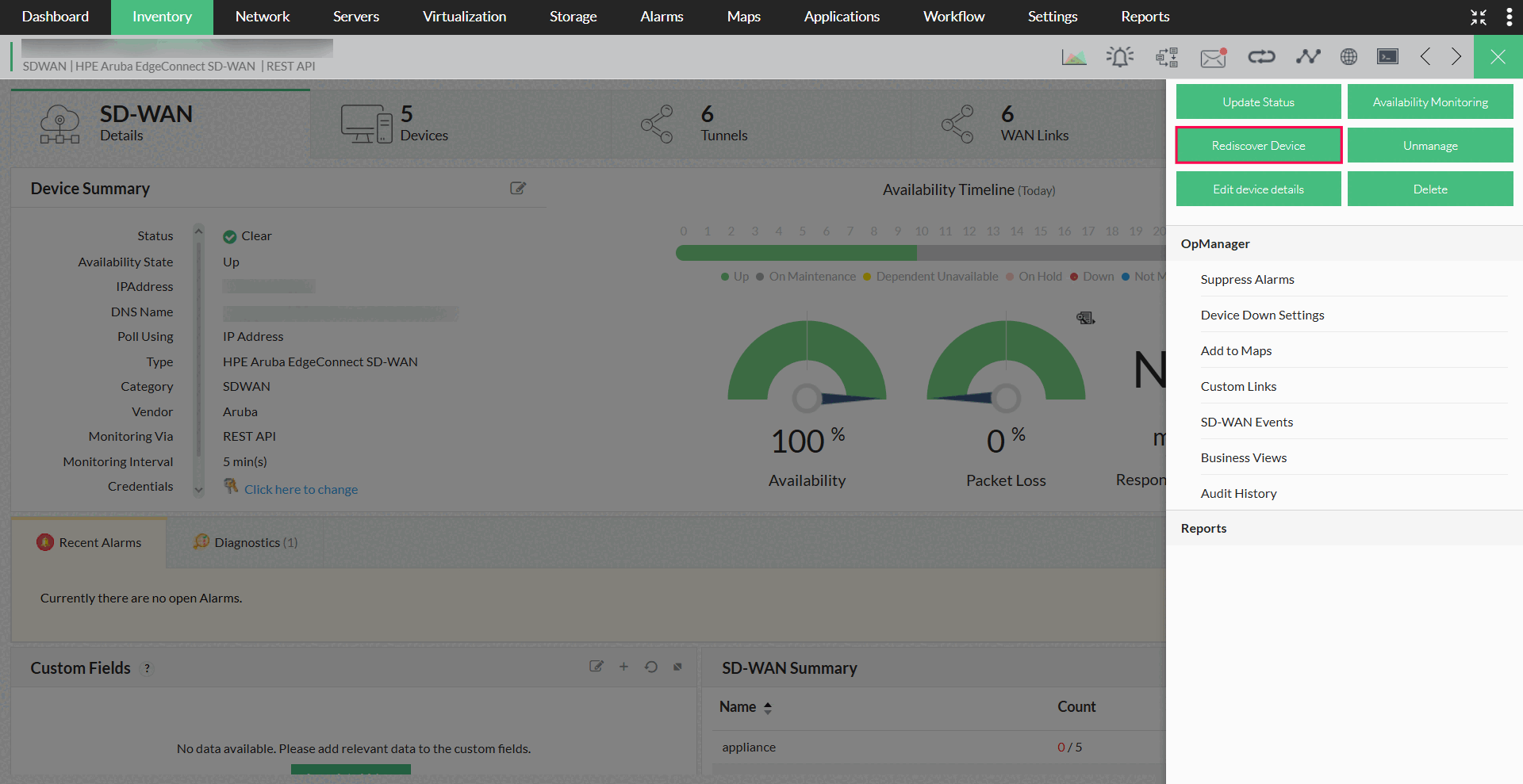 Silver Peak Rediscovery