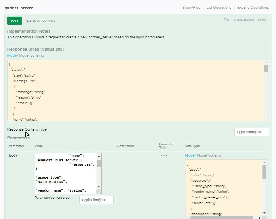 Configure the partner server to forward Syslog data