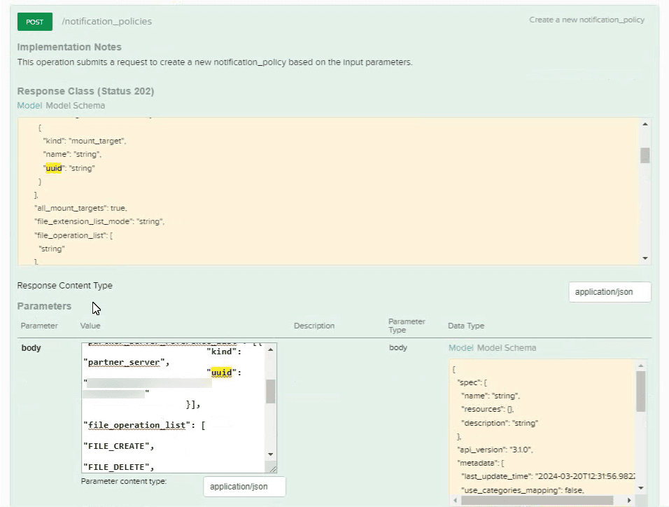 Create a notification policy