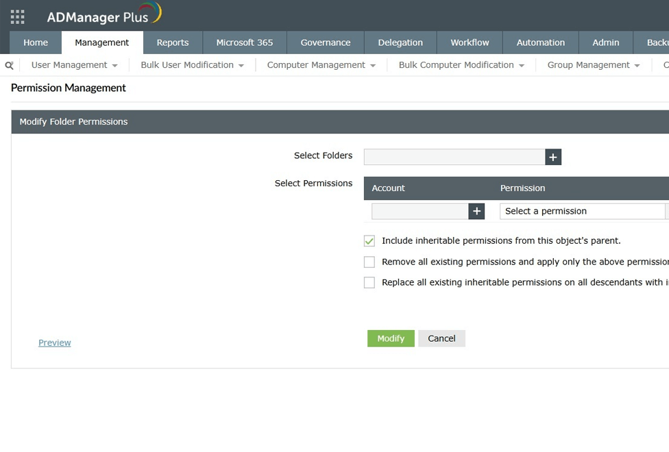 How to manage NTFS permissions