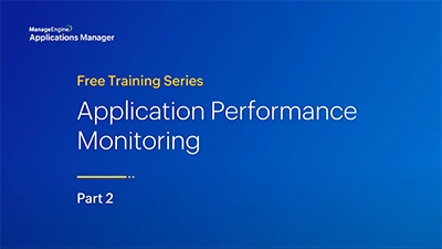 Application performance monitoring