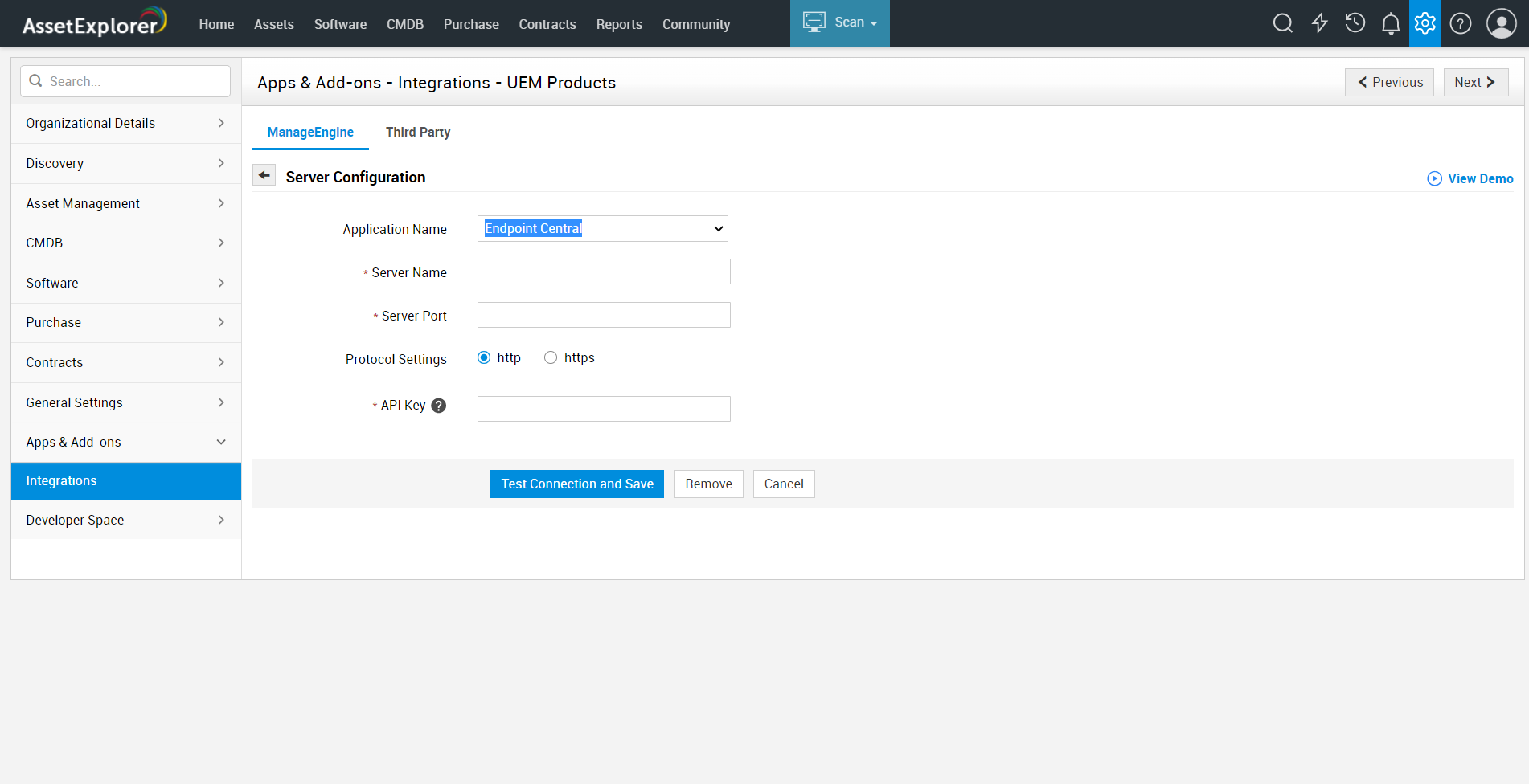 AssetExplorer Settings Icon