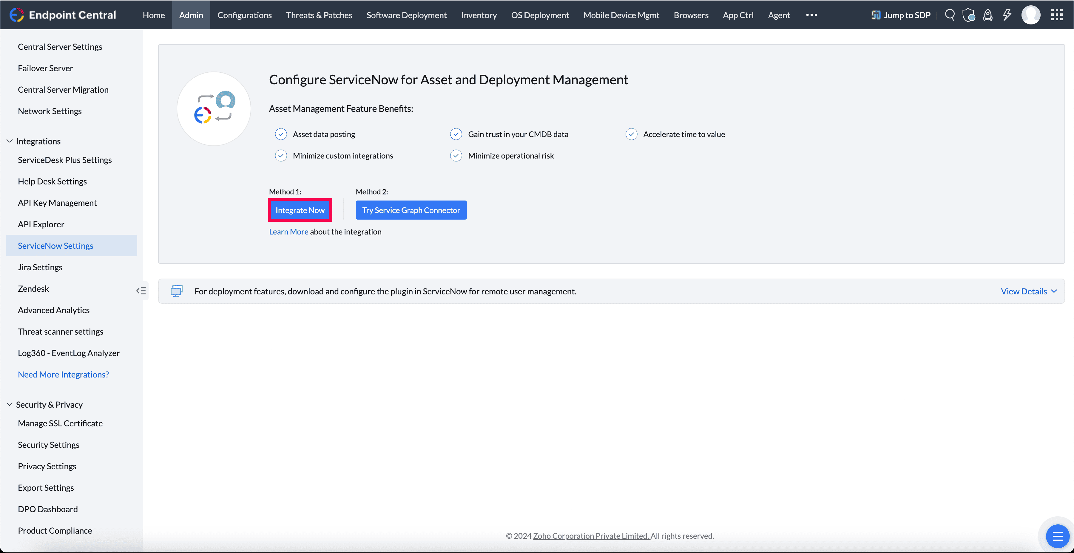 SOAP Integration Setup Step