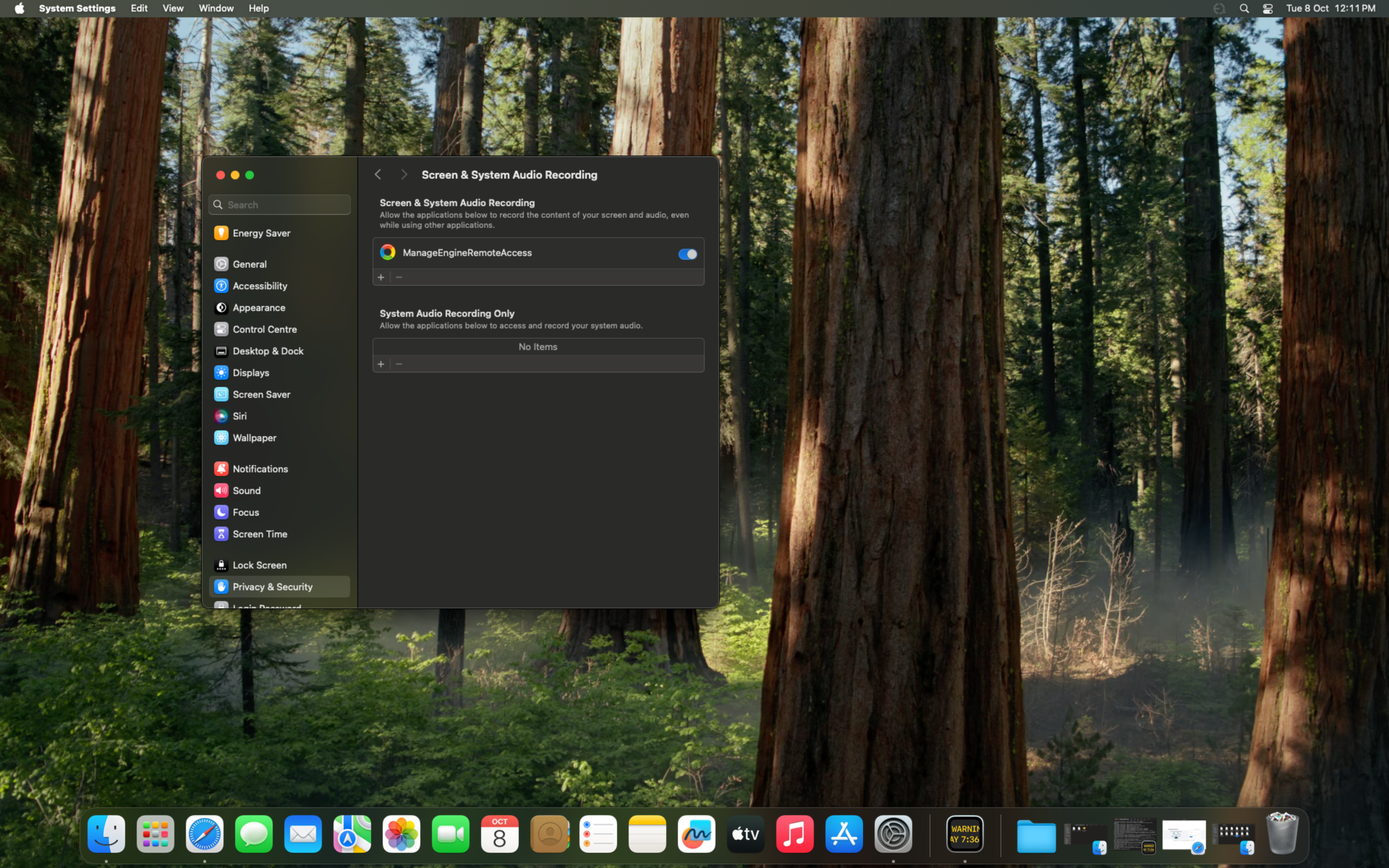 MAC 10.15 remote control error