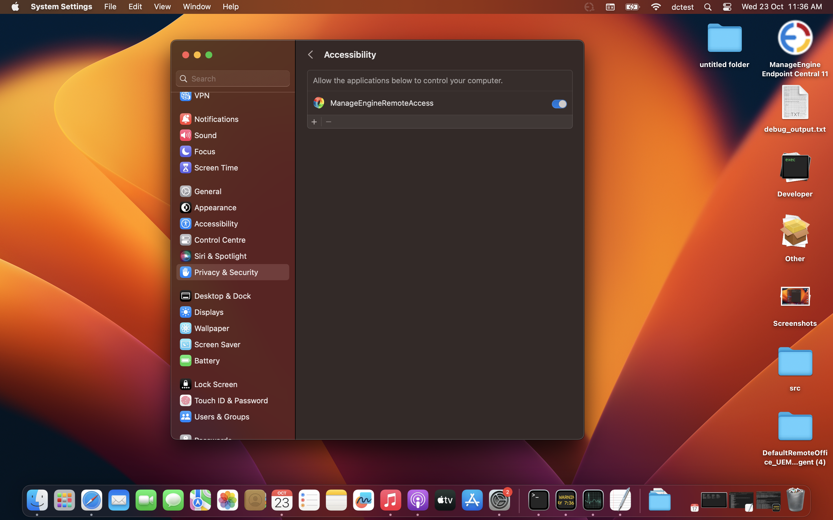 MAC 10.14 remote control error