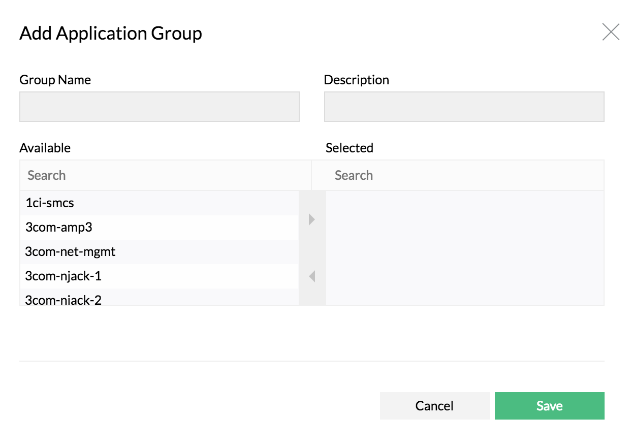 Create application group