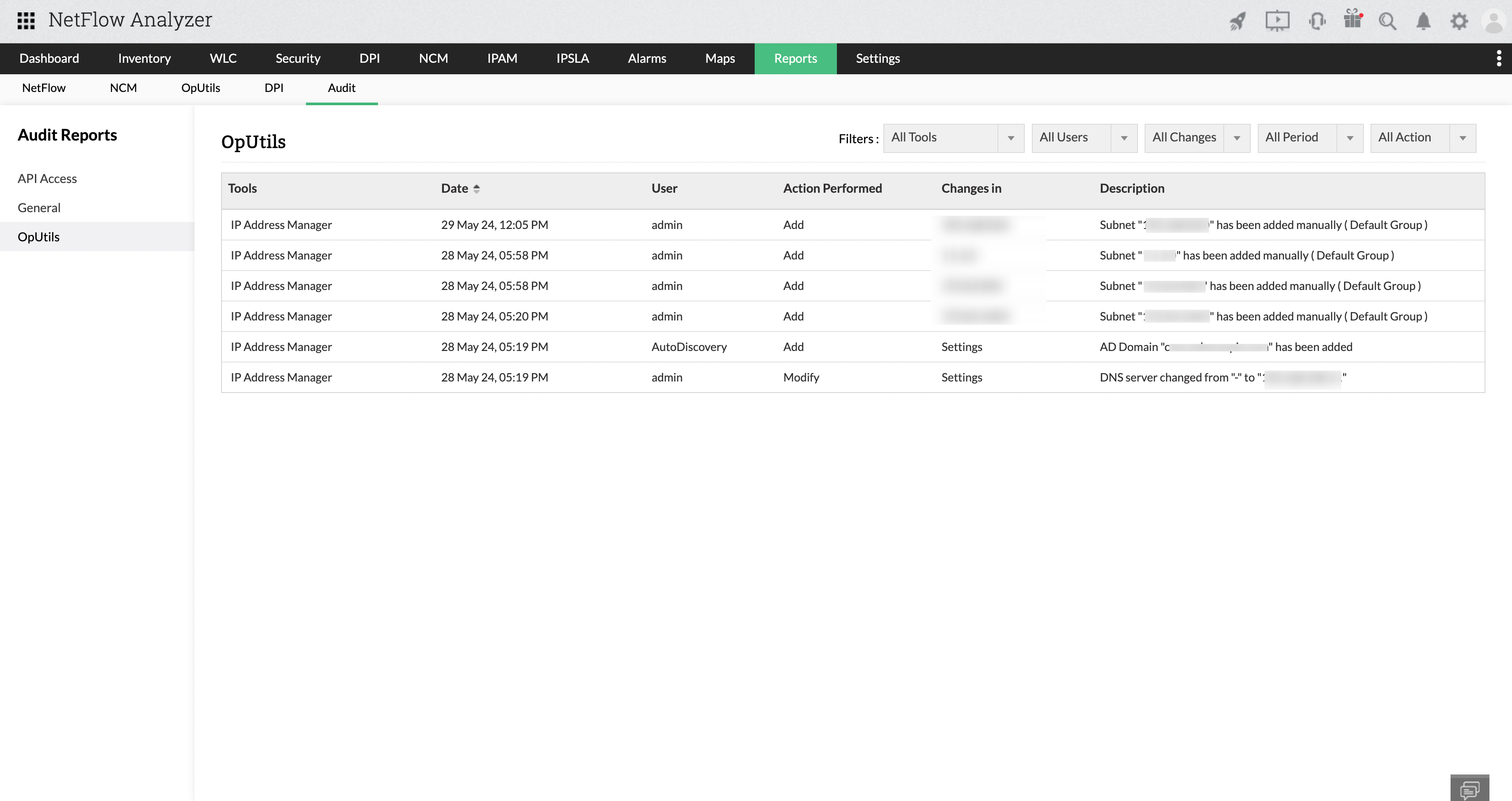 OpUtils Reports - NetFlow Analyzer