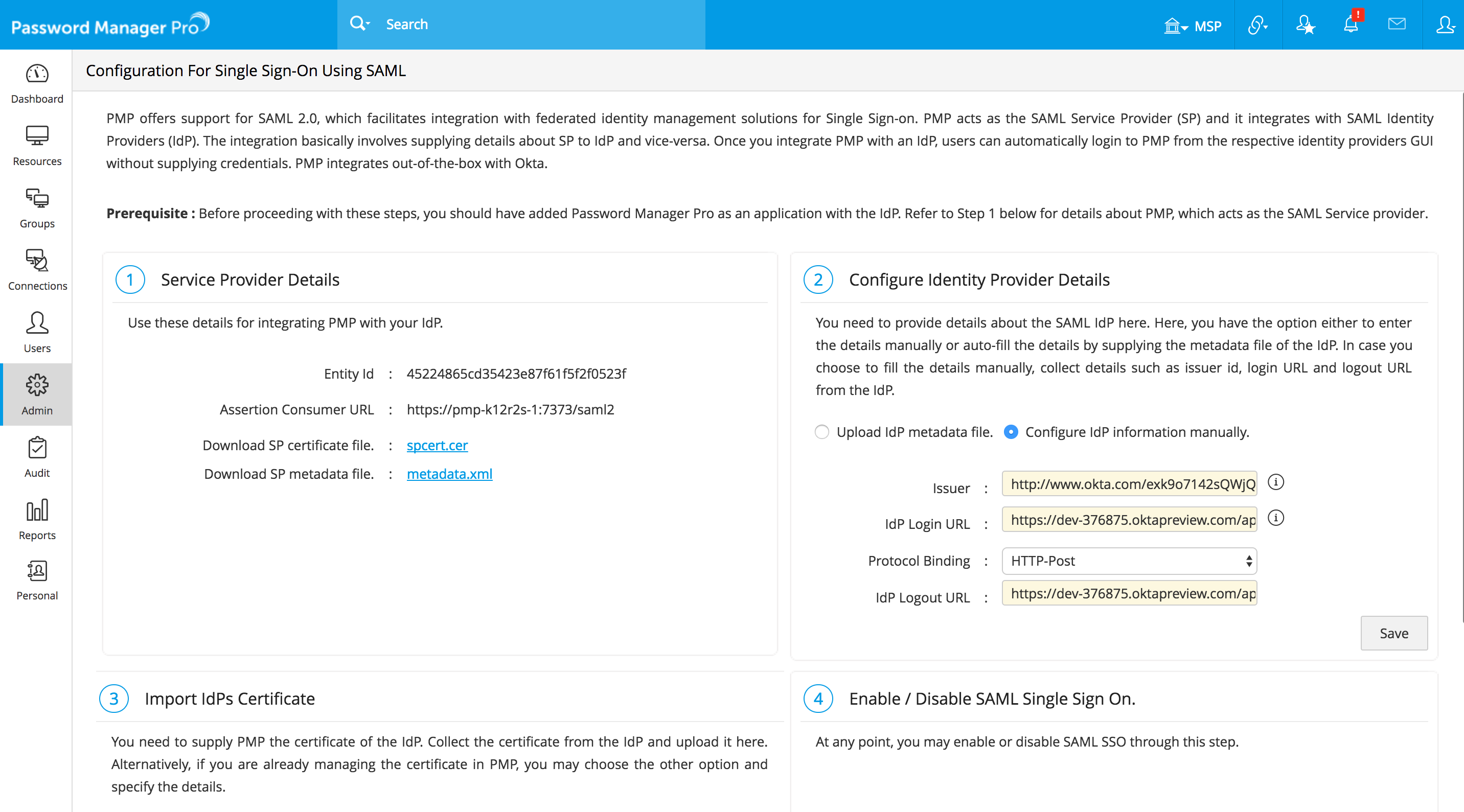 Federated identity management