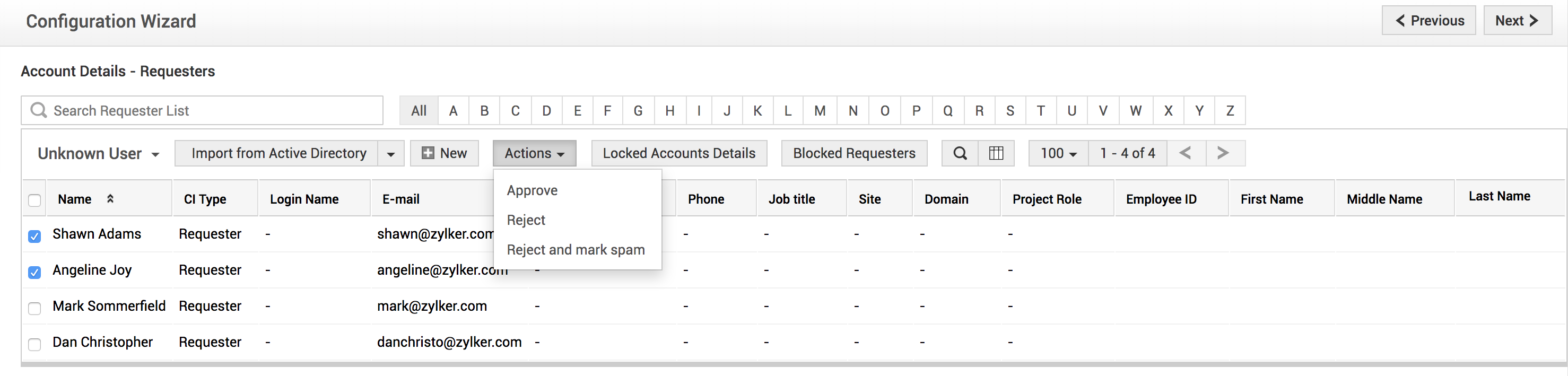 approve unknown requester