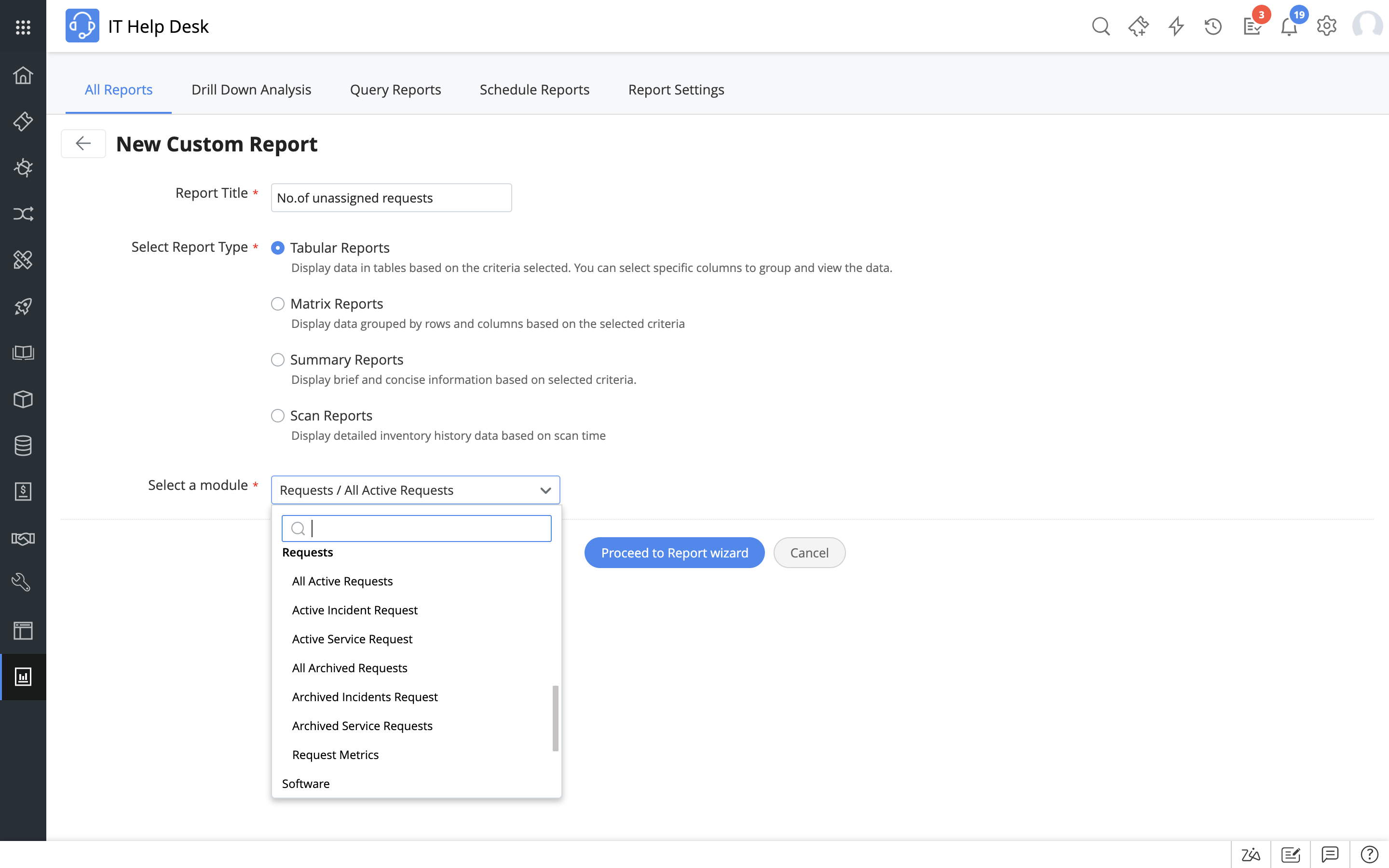 Customer support ticket management software reports dashboard