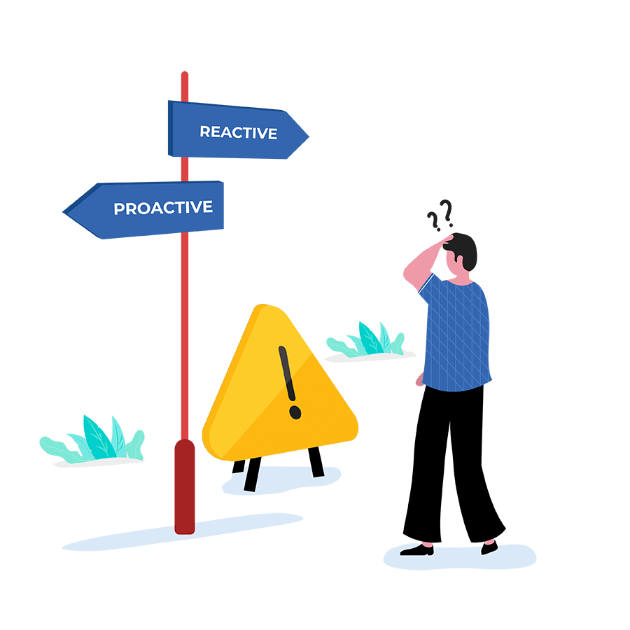 how to implement reactive and proactive problem management