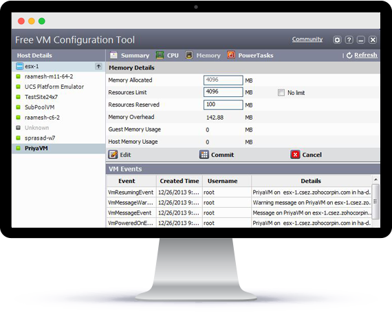 VMware Configuration - ManageEngine Free Tools